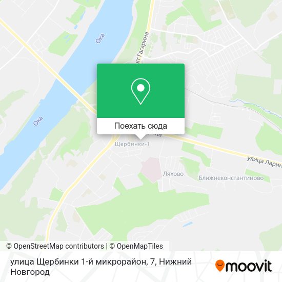 Карта улица Щербинки 1-й микрорайон, 7