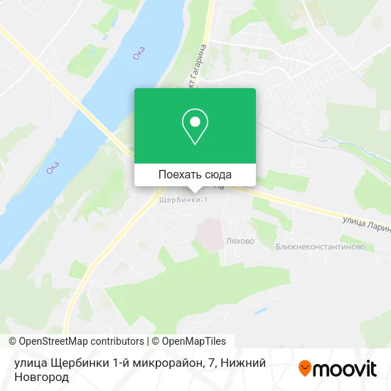 Карта улица Щербинки 1-й микрорайон, 7