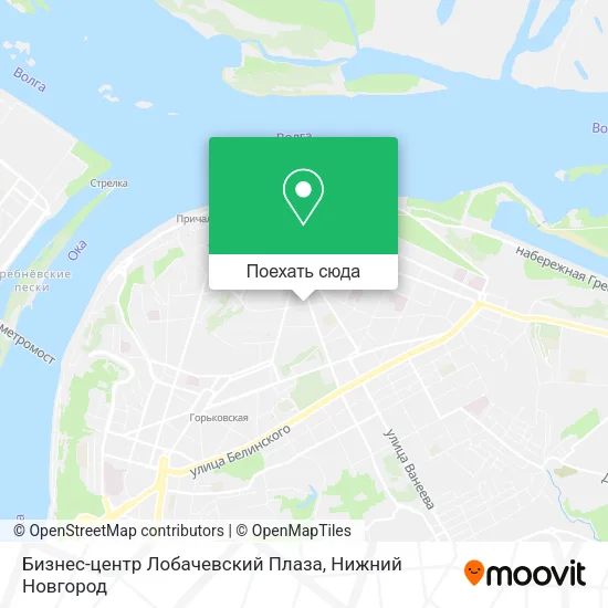 Карта Бизнес-центр Лобачевский Плаза