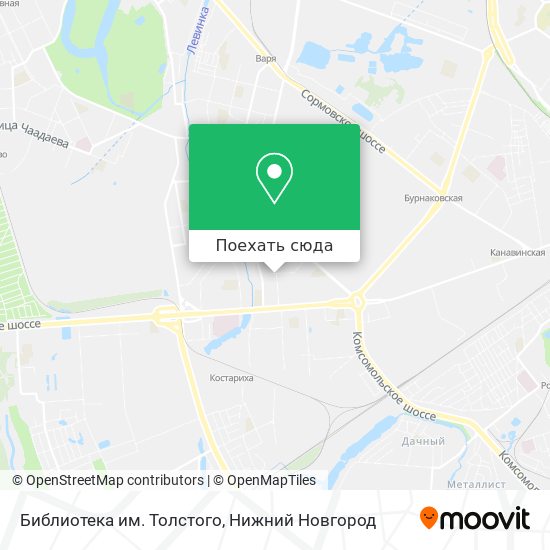 Карта Библиотека им. Толстого