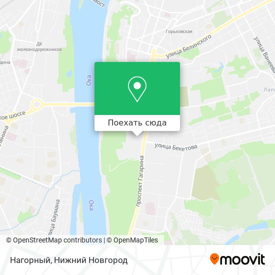 Карта Нагорный