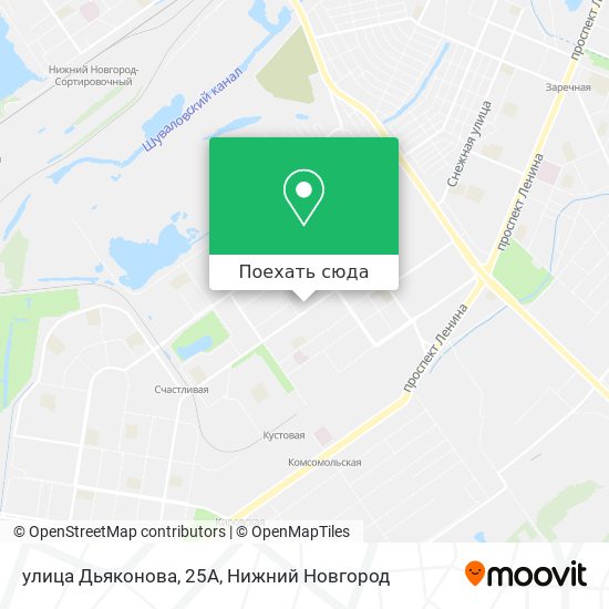 Карта улица Дьяконова, 25А