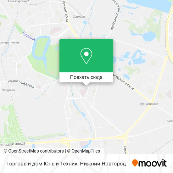 Карта Торговый дом Юный Техник