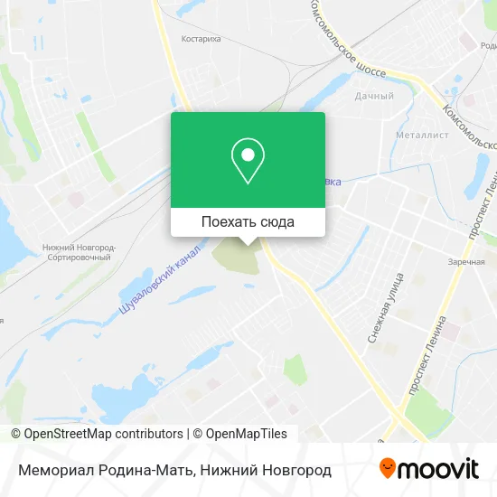 Карта Мемориал Родина-Мать