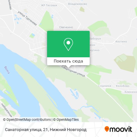 Карта Санаторная улица, 21