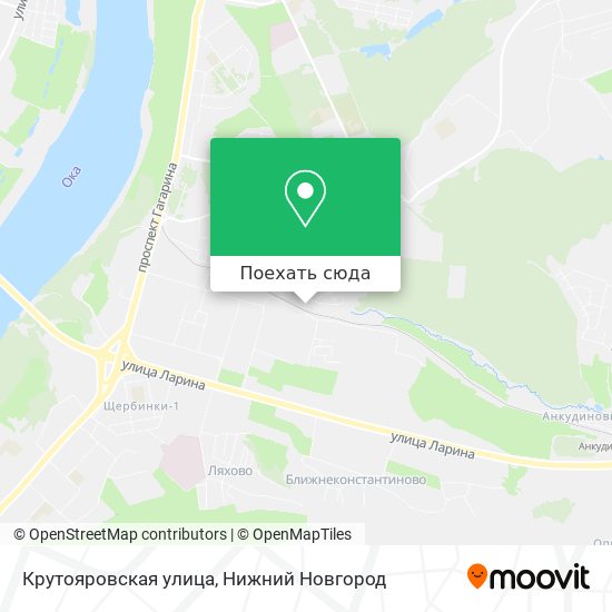 Карта Крутояровская улица