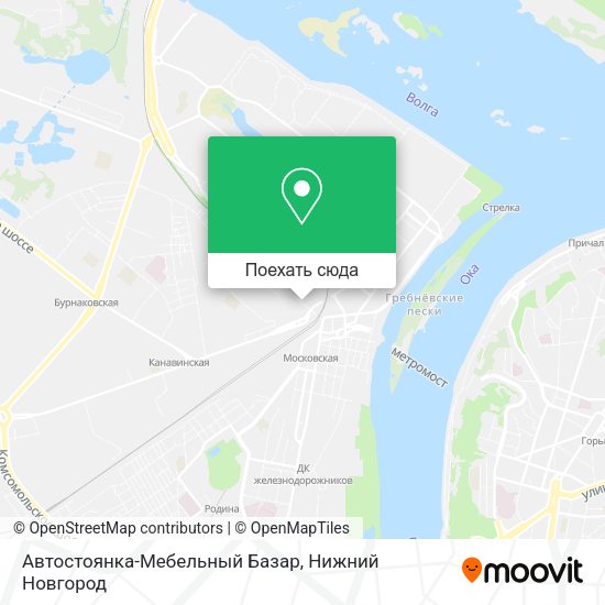 Карта Автостоянка-Мебельный Базар