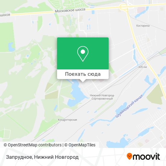 Карта Запрудное