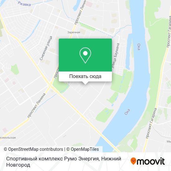 Карта Спортивный комплекс Румо Энергия
