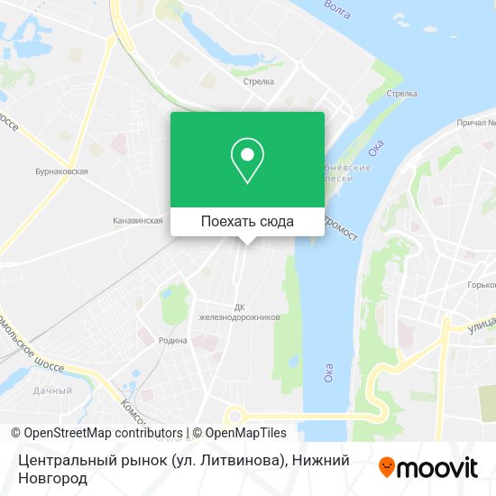 Карта Центральный рынок (ул. Литвинова)