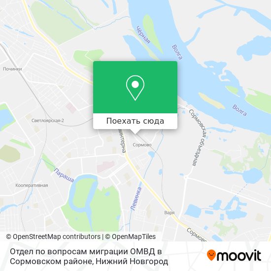 Карта Отдел по вопросам миграции ОМВД в Сормовском районе