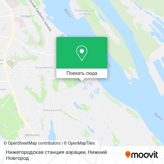Карта Нижегородская станция аэрации