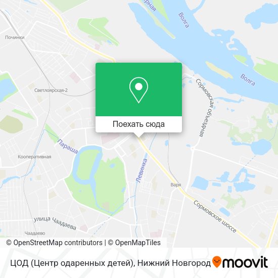 Карта ЦОД (Центр одаренных детей)