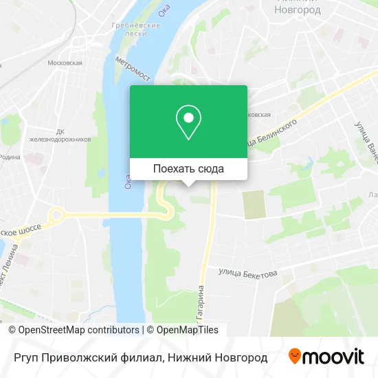 Карта Ргуп Приволжский филиал