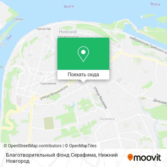 Карта Благотворительный Фонд Серафима