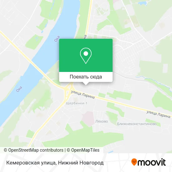 Карта Кемеровская улица