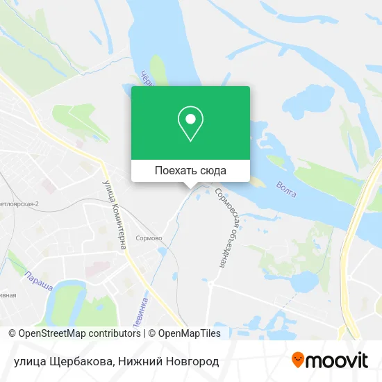 Карта улица Щербакова