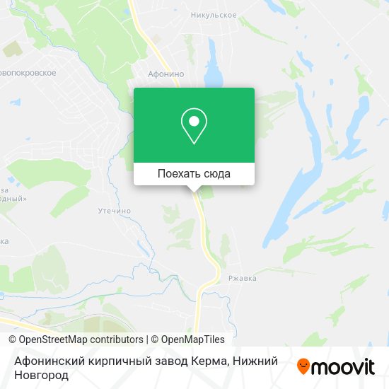 Карта Афонинский кирпичный завод Керма