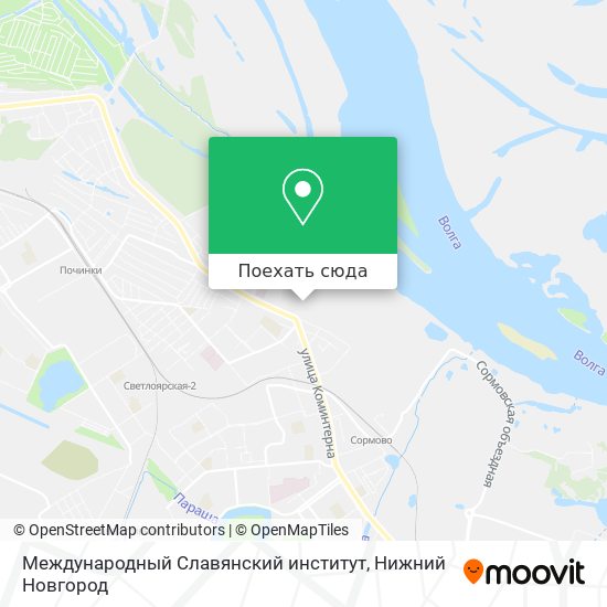 Карта Международный Славянский институт