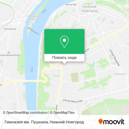 Карта Гимназия им. Пушкина