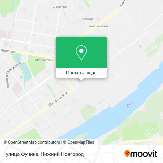 Карта улица Фучика