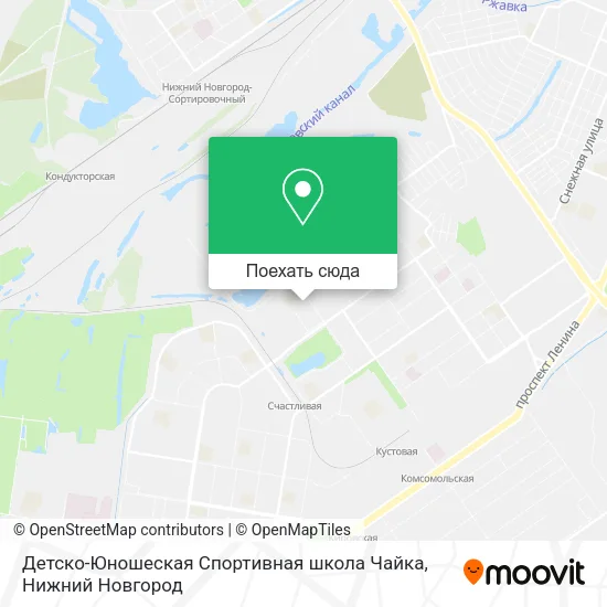 Карта Детско-Юношеская Спортивная школа Чайка