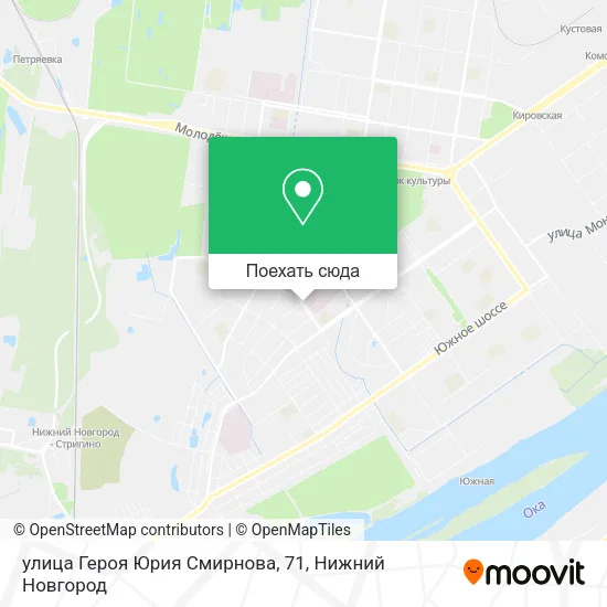 Карта улица Героя Юрия Смирнова, 71