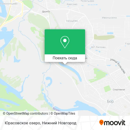 Карта Юрасовское озеро