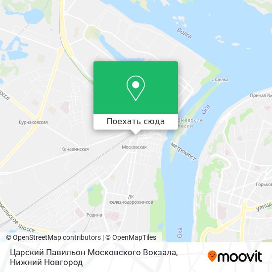 Карта Царский Павильон Московского Вокзала