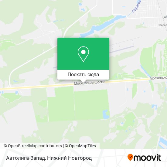 Карта Автолига-Запад