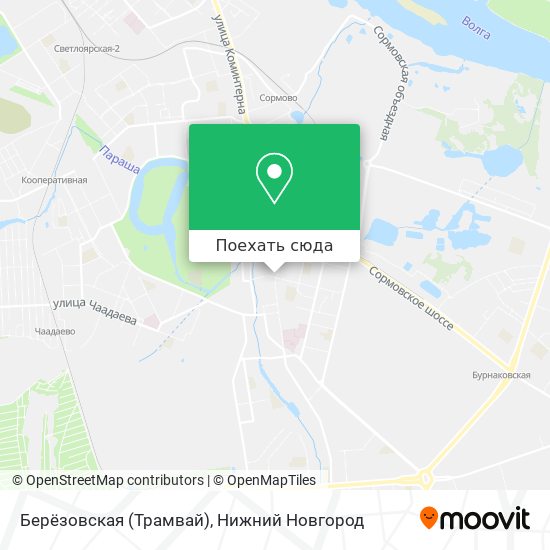 Карта Берёзовская (Трамвай)