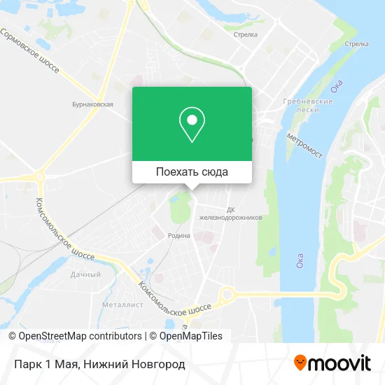 Карта Парк 1 Мая