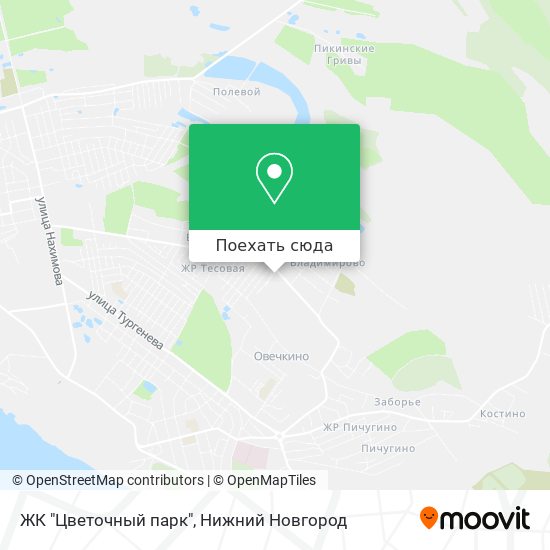 Карта ЖК "Цветочный парк"
