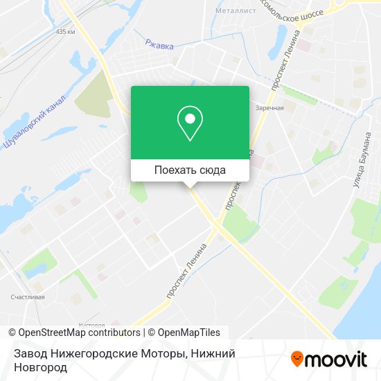 Карта Завод Нижегородские Моторы