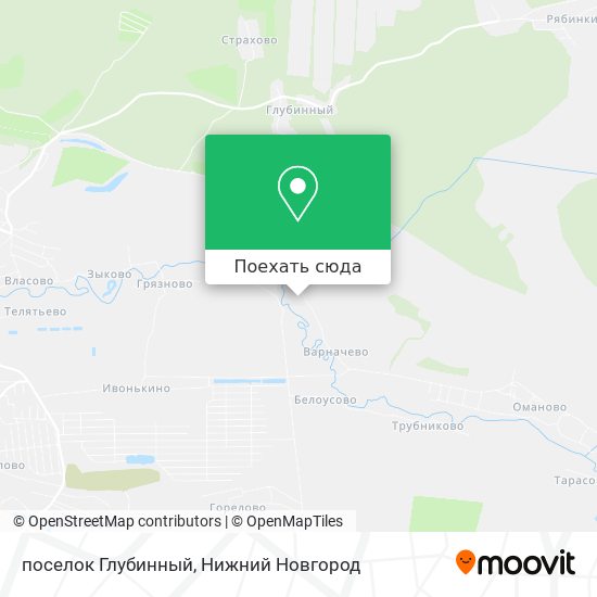 Карта поселок Глубинный