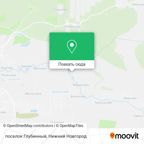 Карта поселок Глубинный