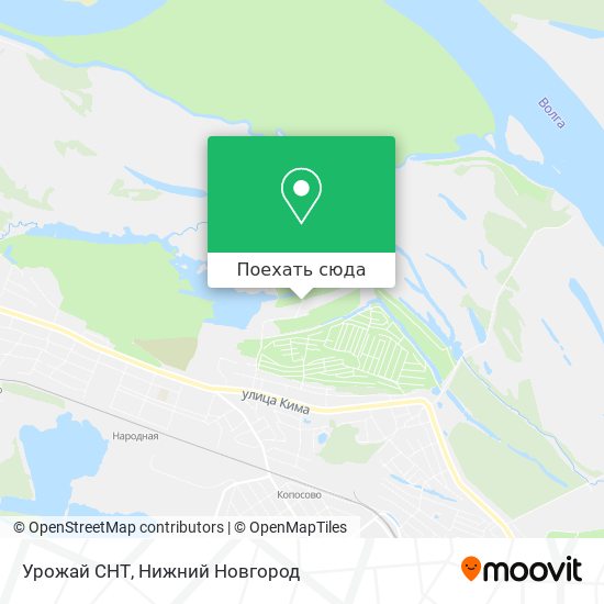 Карта Урожай СНТ