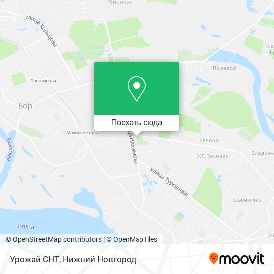 Карта Урожай СНТ