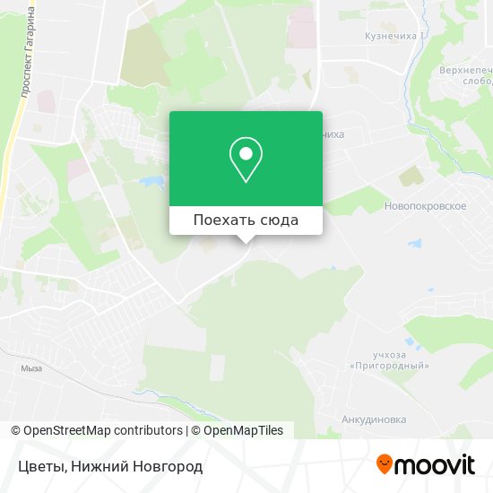 Карта Цветы