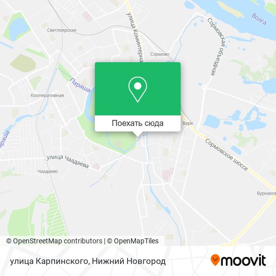 Карта улица Карпинского