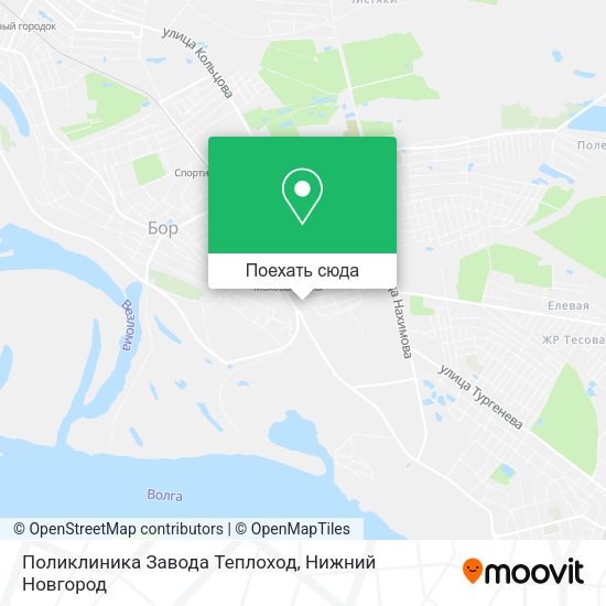 Карта Поликлиника Завода Теплоход