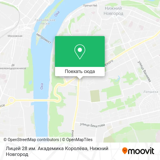 Карта Лицей 28 им. Академика Королёва