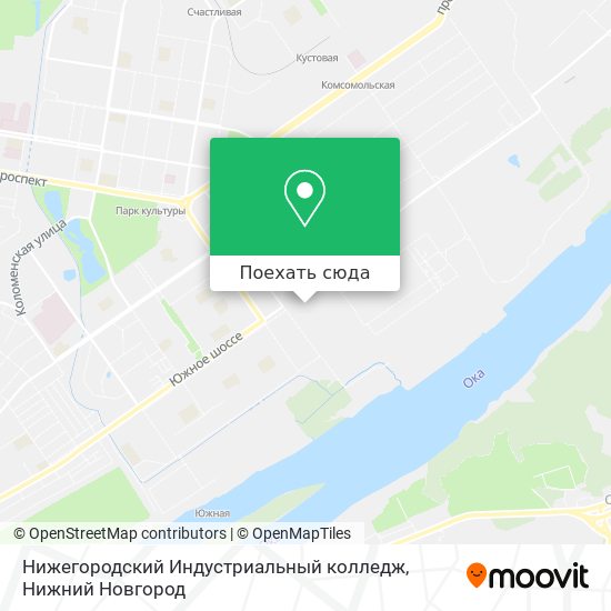 Карта Нижегородский Индустриальный колледж