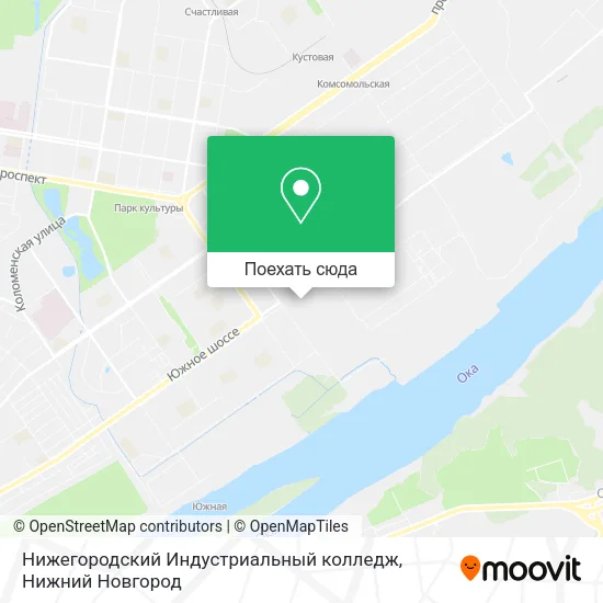 Карта Нижегородский Индустриальный колледж