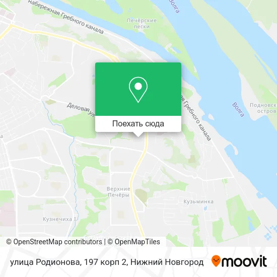 Карта улица Родионова, 197 корп 2