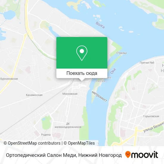 Карта Ортопедический Салон Меди