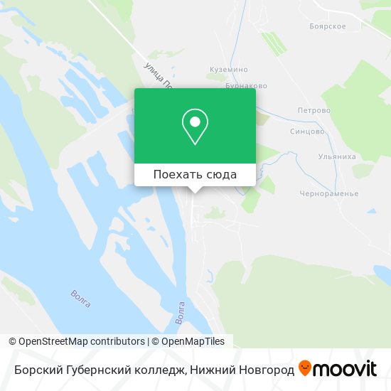 Карта Борский Губернский колледж