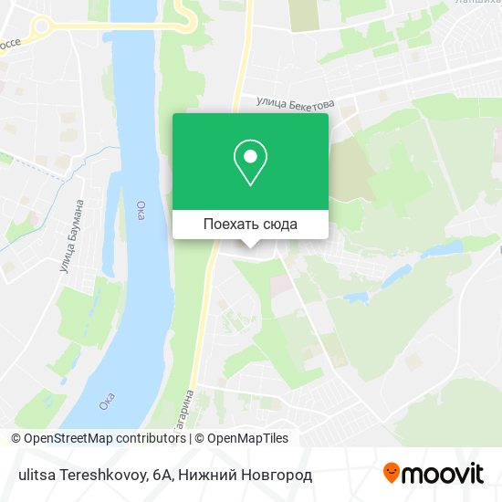 Карта ulitsa Tereshkovoy, 6А