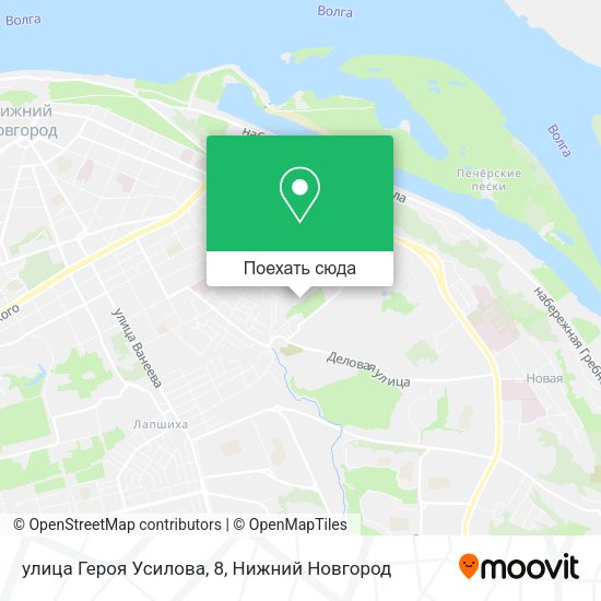 Карта улица Героя Усилова, 8