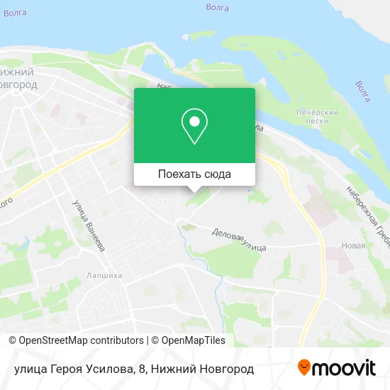Карта улица Героя Усилова, 8